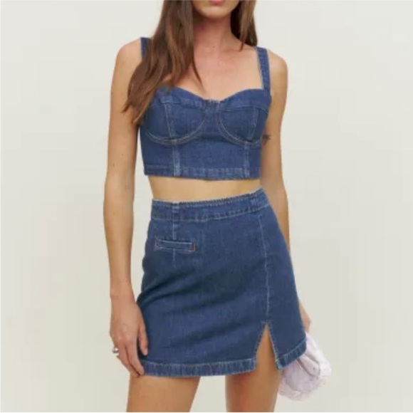 Reformation Nikki bustier top NEW - Picture 2 of 8